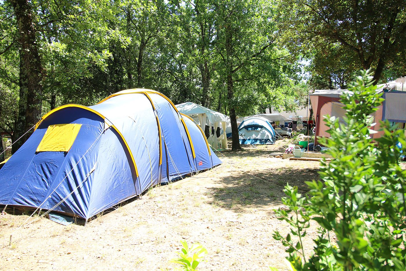 Camping Le Mas de Chavetourte - Les emplacements du camping